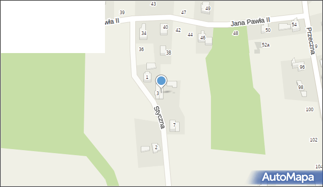 Jawiszowice, Styczna, 5, mapa Jawiszowice