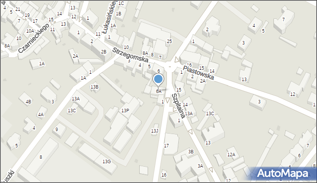 Jawor, Strzegomska, 6A, mapa Jawor