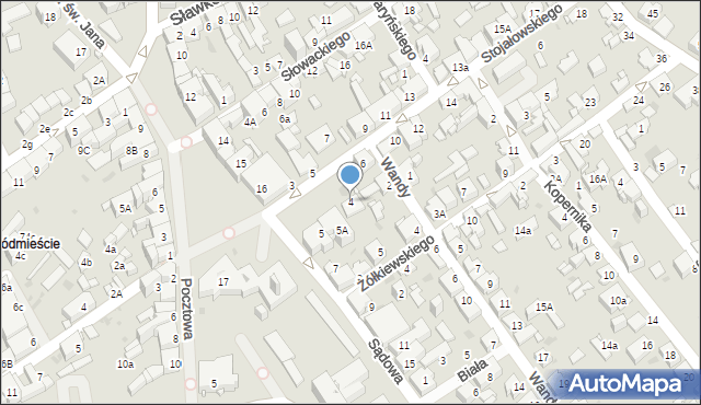 Jaworzno, Stojałowskiego Stanisława, ks., 4, mapa Jaworzno