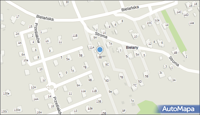 Jaworzno, Stroma, 9B, mapa Jaworzno