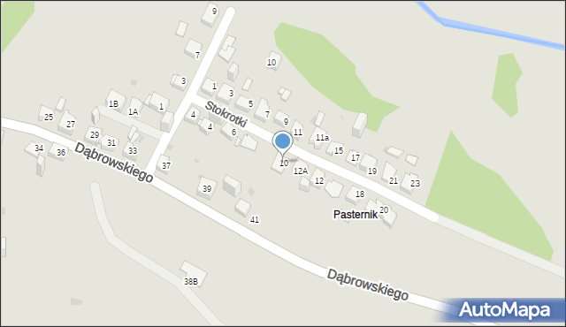 Jaworzno, Stokrotki, 10, mapa Jaworzno