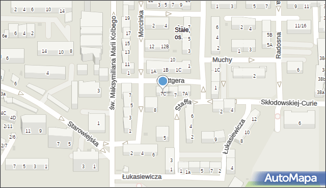 Jaworzno, Staffa Leopolda, 7C, mapa Jaworzno