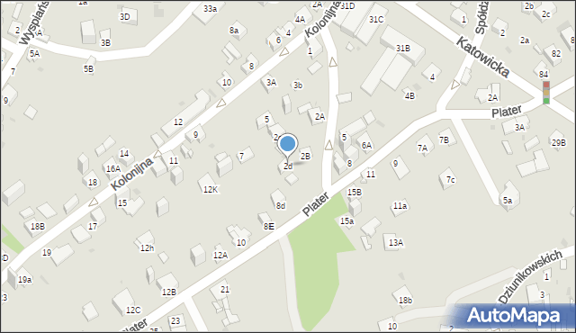 Jaworzno, Stara Maszyna, 2d, mapa Jaworzno