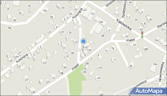 Jaworzno, Stara Maszyna, 5, mapa Jaworzno