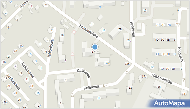 Jaworzno, Starowiejska, 17B, mapa Jaworzno