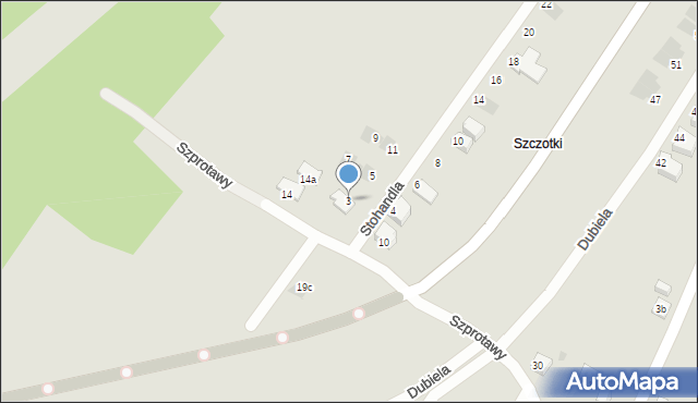 Jaworzno, Stohandla Stanisława, 3, mapa Jaworzno