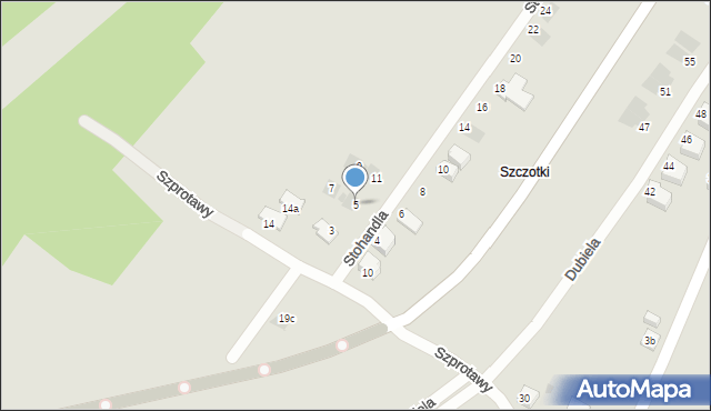 Jaworzno, Stohandla Stanisława, 5, mapa Jaworzno