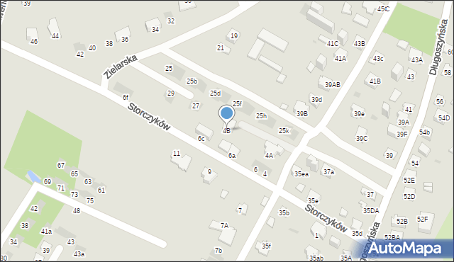 Jaworzno, Storczyków, 4B, mapa Jaworzno