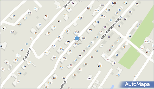 Jaworzno, Storczyków, 63h, mapa Jaworzno