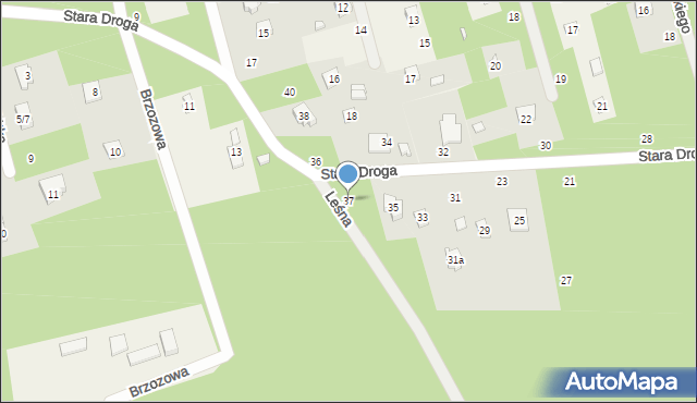 Jedlicze B, Stara Droga, 37, mapa Jedlicze B