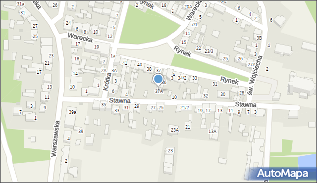 Jedlińsk, Stawna, 37A, mapa Jedlińsk