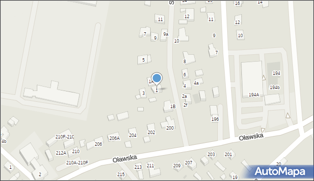 Jelcz-Laskowice, Stalowa, 1, mapa Jelcz-Laskowice