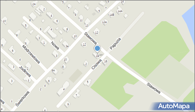 Jelcz-Laskowice, Stawowa, 14, mapa Jelcz-Laskowice