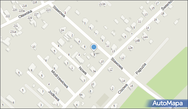 Jelcz-Laskowice, Stawowa, 8, mapa Jelcz-Laskowice