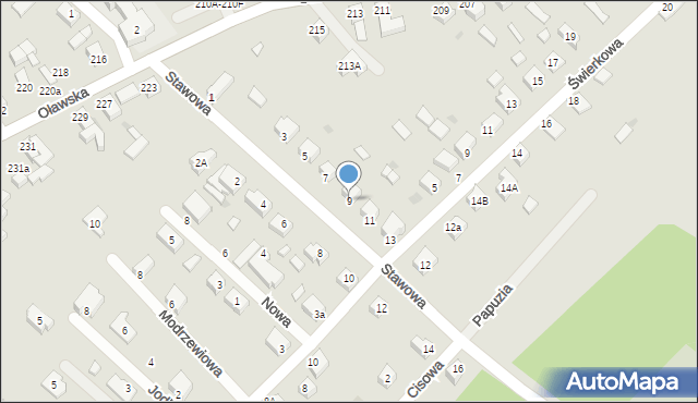 Jelcz-Laskowice, Stawowa, 9, mapa Jelcz-Laskowice