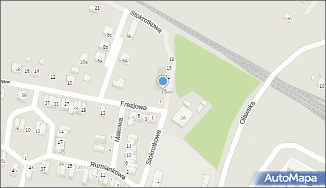 Jelcz-Laskowice, Stokrotkowa, 3a, mapa Jelcz-Laskowice