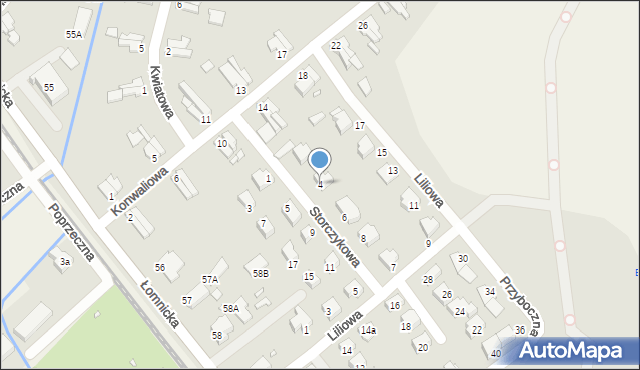 Jelenia Góra, Storczykowa, 4, mapa Jelenia Góra