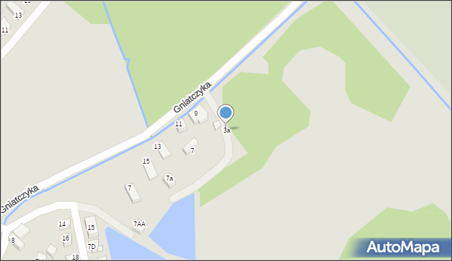 Jelenia Góra, Strumykowa, 3a, mapa Jelenia Góra