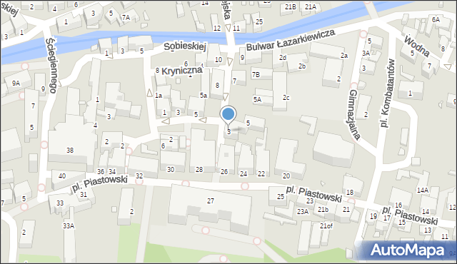 Jelenia Góra, Staromiejska, 3, mapa Jelenia Góra