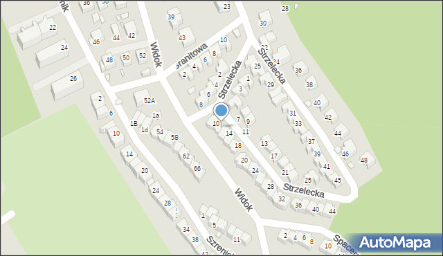 Jelenia Góra, Strzelecka, 12, mapa Jelenia Góra