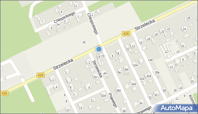 Jemielnica, Strzelecka, 4, mapa Jemielnica