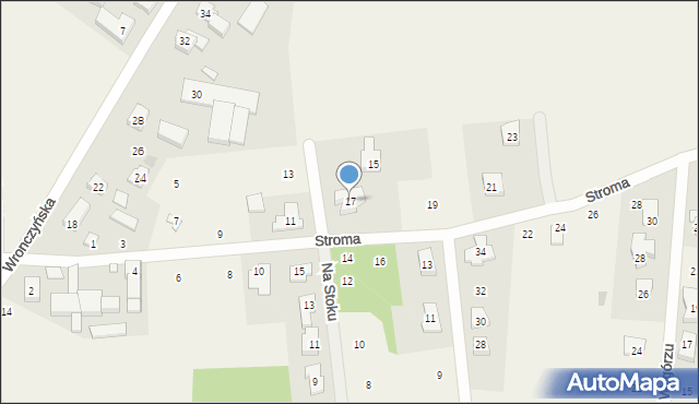 Jerzykowo, Stroma, 17, mapa Jerzykowo