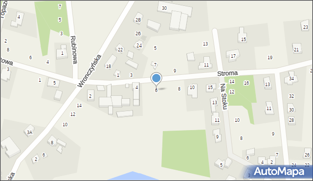 Jerzykowo, Stroma, 6, mapa Jerzykowo