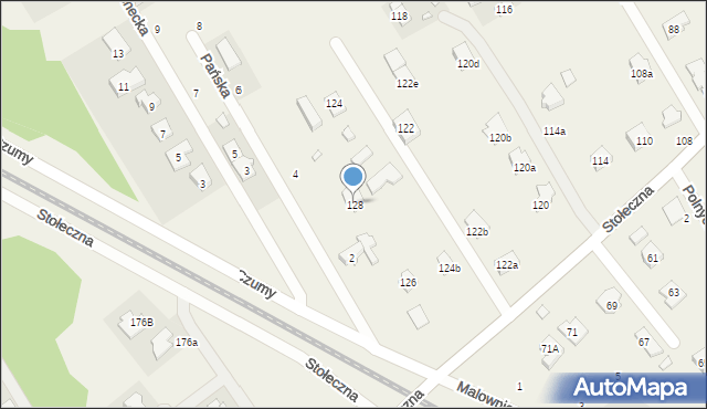 Józefin, Stołeczna, 128, mapa Józefin