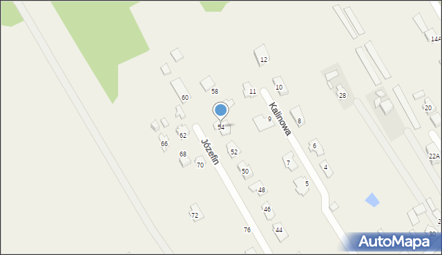 Józefin, Stołeczna, 54, mapa Józefin