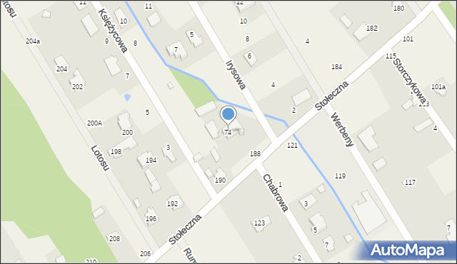 Józefin, Stołeczna, 74, mapa Józefin