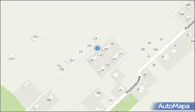 Józefów, Strużańska, 25g, mapa Józefów