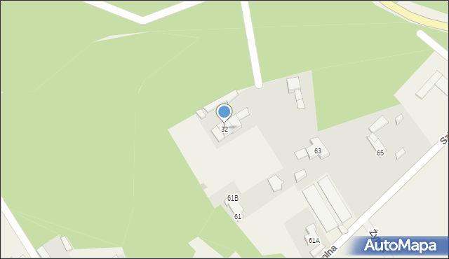 Józefów, Strużańska, 32, mapa Józefów