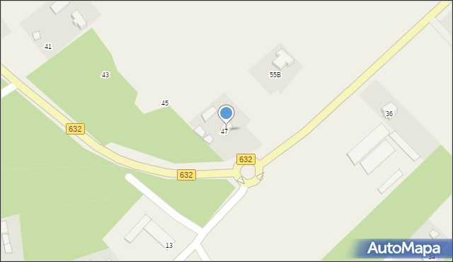 Józefów, Strużańska, 55, mapa Józefów