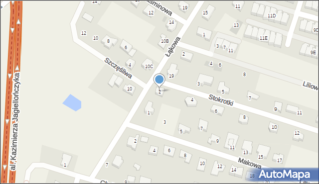 Juszkowo, Stokrotki, 2, mapa Juszkowo