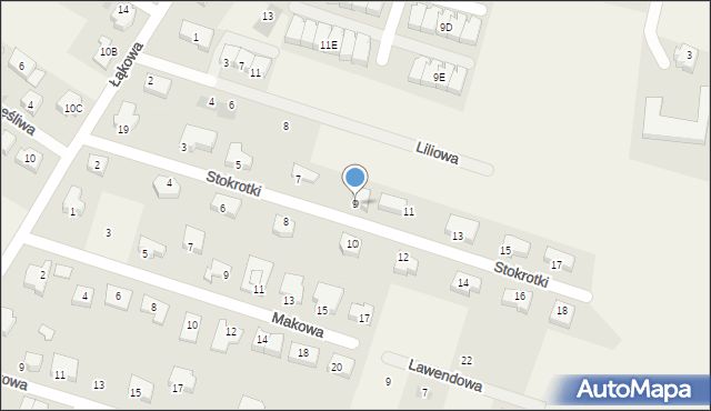 Juszkowo, Stokrotki, 9, mapa Juszkowo