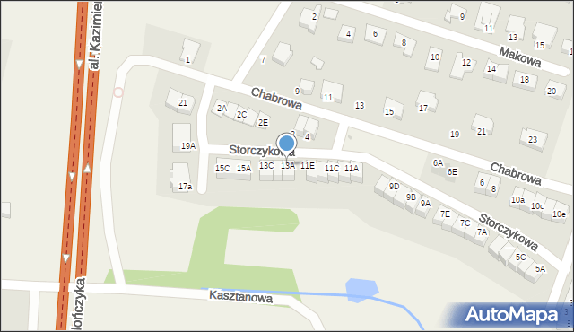 Juszkowo, Storczykowa, 13A, mapa Juszkowo