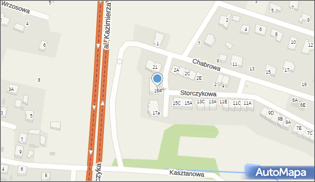 Juszkowo, Storczykowa, 19A, mapa Juszkowo