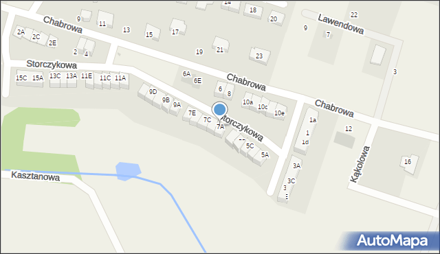 Juszkowo, Storczykowa, 7A, mapa Juszkowo