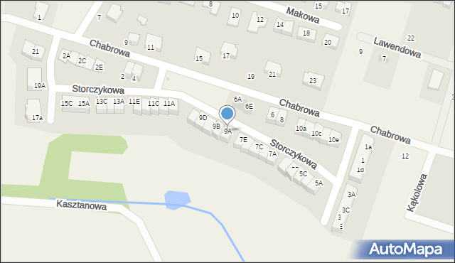 Juszkowo, Storczykowa, 9A, mapa Juszkowo