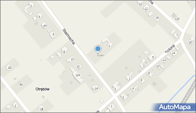 Kaczyce, Stalmacha Pawła, 1a, mapa Kaczyce