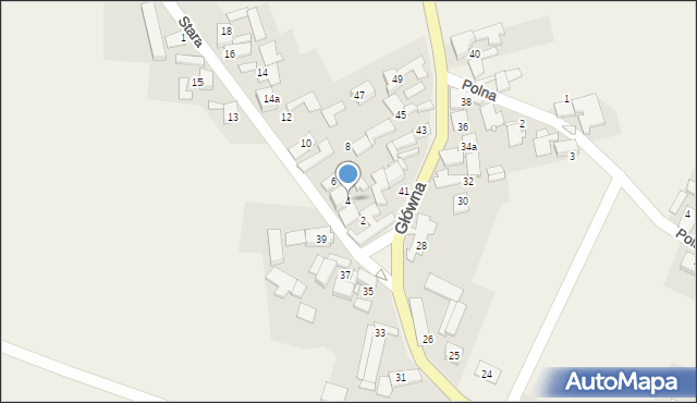 Kadłub Turawski, Stara, 6a, mapa Kadłub Turawski