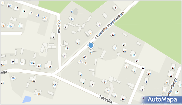 Kadzidło, Strzelców Kurpiowskich, 6, mapa Kadzidło