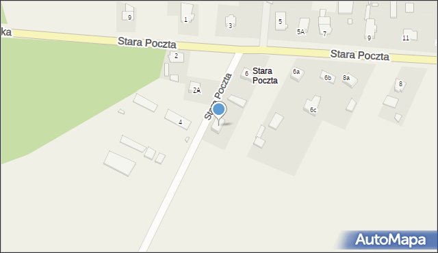 Kalinowice, Stara Poczta, 6a, mapa Kalinowice