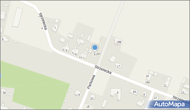Kalinowice, Strzelecka, 15, mapa Kalinowice