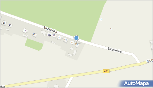 Kalinowice, Strzelecka, 56, mapa Kalinowice