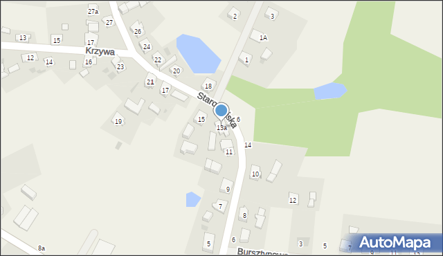 Kaliska, Starowiejska, 13a, mapa Kaliska