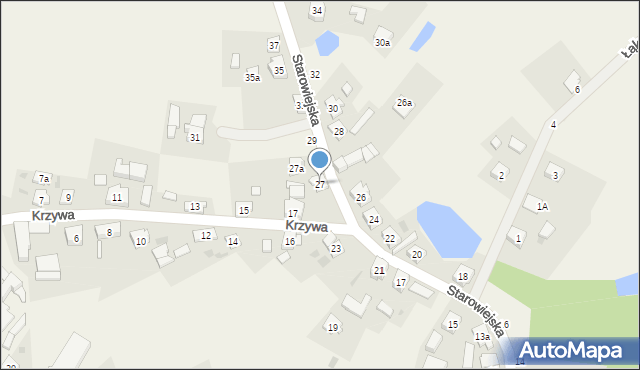 Kaliska, Starowiejska, 27, mapa Kaliska