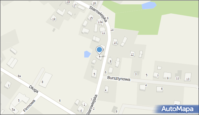 Kaliska, Starowiejska, 7, mapa Kaliska