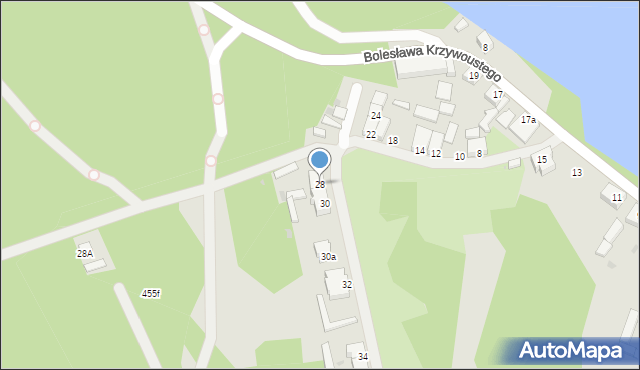 Kalisz Pomorski, Strzelecka, 28, mapa Kalisz Pomorski