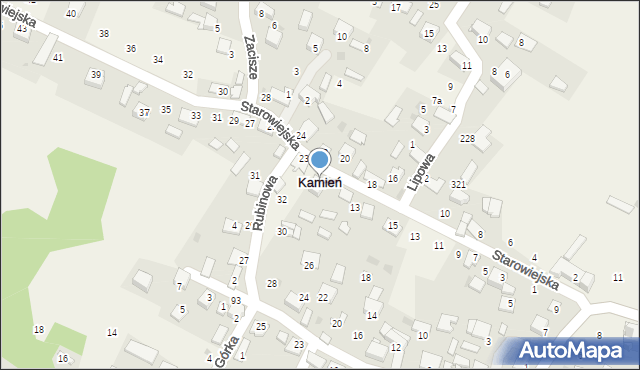 Kamień, Starowiejska, 21, mapa Kamień